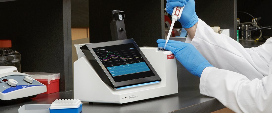 NanoDrop Ultra with Acclaro Pro applications for high-concentration measurements