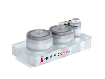 HUMIMIC Chip3plus 三器官微流體晶片外觀