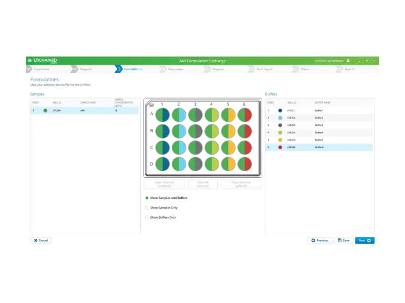 Big Tuna 軟體配方設定介面