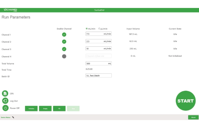 Sunbather 軟體介面 - FDA 21 CFR Part 11 合規