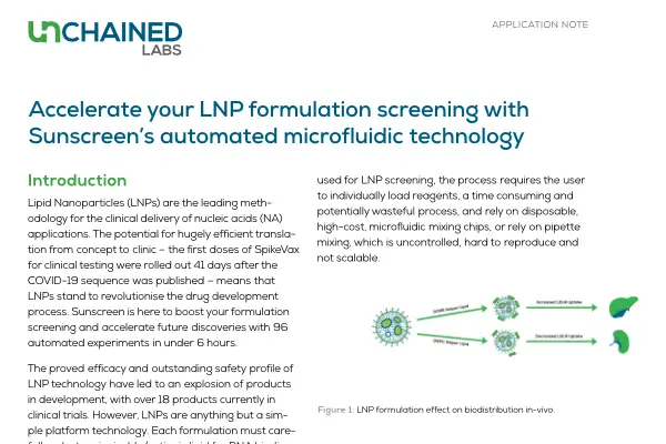 LNP Formulation Screening Application Note