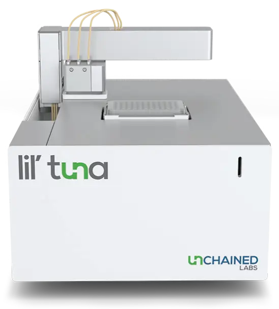 Unchained Labs Lil' Tuna 全自動緩衝液交換系統儀器外觀