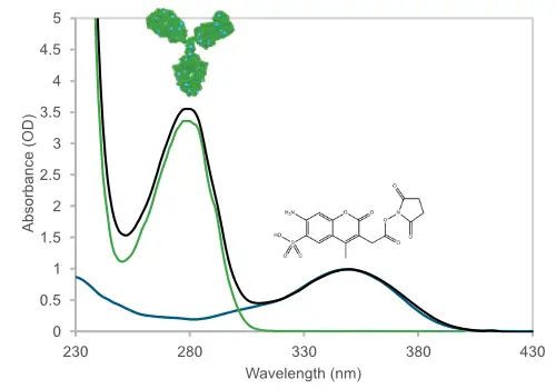 Stunner Unmix 光譜解卷積原理 - 將 ADC 總光譜分離為 mAb 與 drug-linker 各自貢獻
